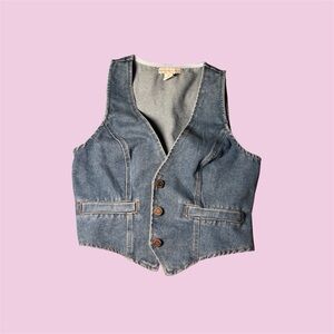 Sincerely Jules Blue Denim Vest